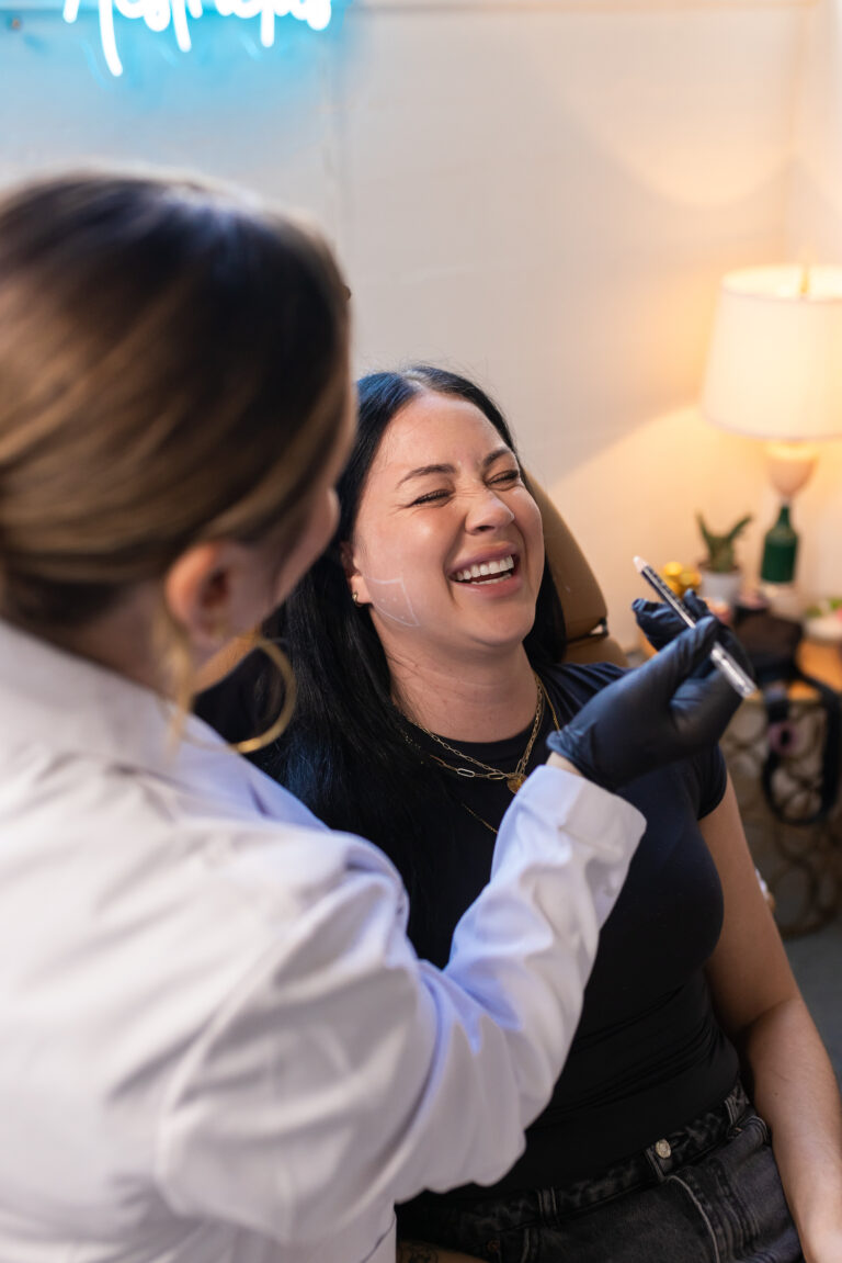 Elevated Aesthetics by Elana Portland OR Performing Botox Filler Procedure